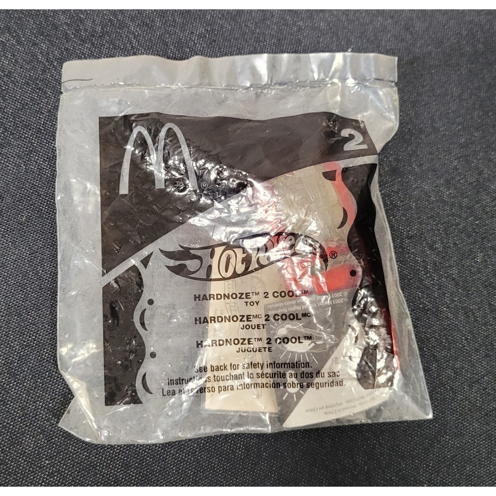 VTG 2004 McDonald's Happy Meal Toy Hot Wheels Hardnoze 2 Cool #2 Sealed